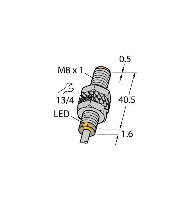 Inductive Sensor BI2-M08E-AN6X 4602951 | Cảm biến tiệm cận Turck Banner BI2-M08E-AN6X