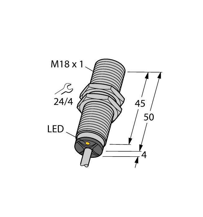 Inductive Sensor BI8-M18-VN6X 4605155 | Cảm biến tiệm cận Turck Banner BI8-M18-VN6X