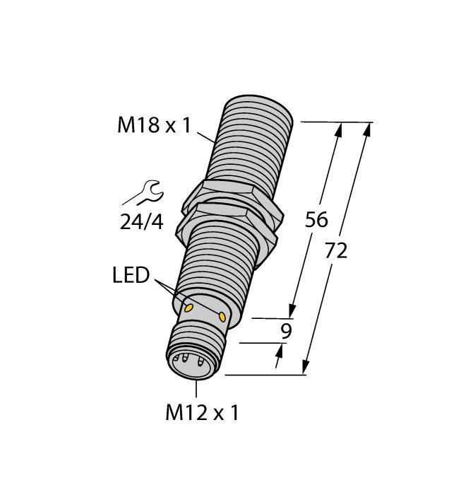 Inductive Sensor BI8-M18E-VN6X-H1141 | Cảm biến tiệm cận Turck Banner BI8-M18E-VN6X-H1141 4605227